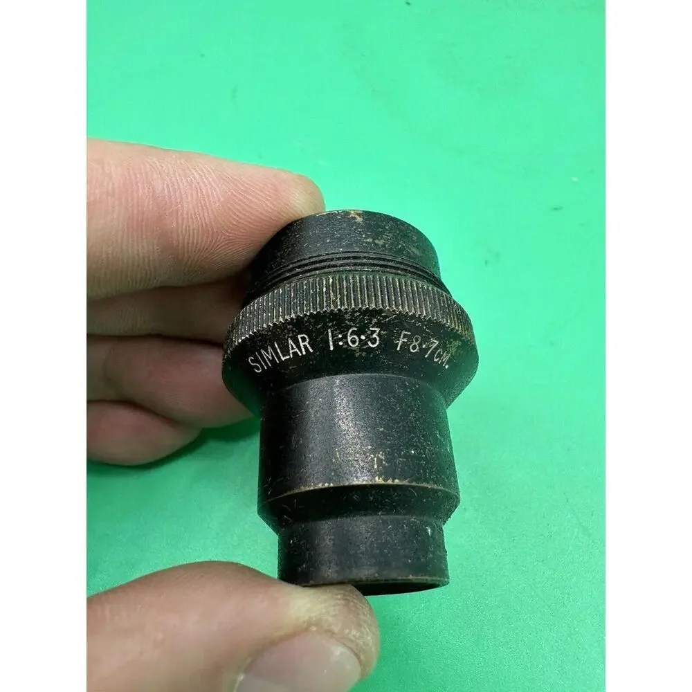 Vintage Simlar 1:6.3 F8.7cm Telescope Microscope Lens Rare Made In Scotland